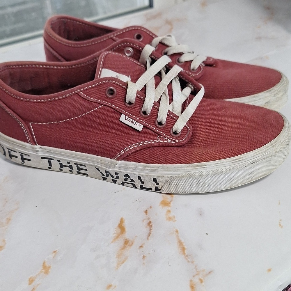 Vans Off The Wall Red Canvas Sneakers